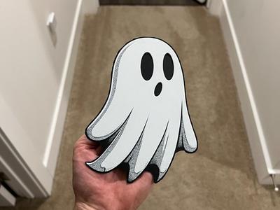 Ghost Fridge Magnet Decoration