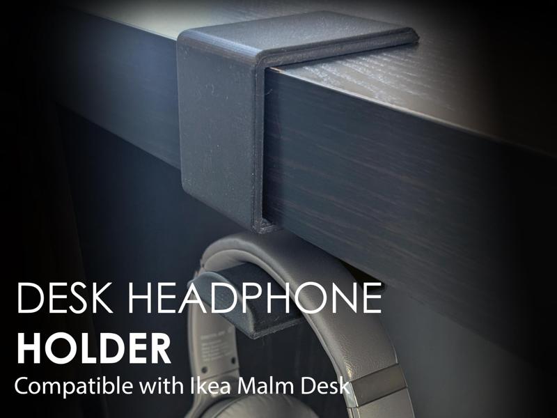 Desk Headphone Holder Hook - Ikea Malm / Similar
