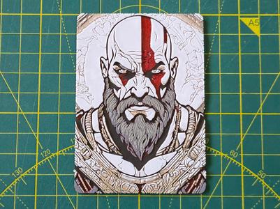 MTG Commander Deck Box inlay Kratos HueForge