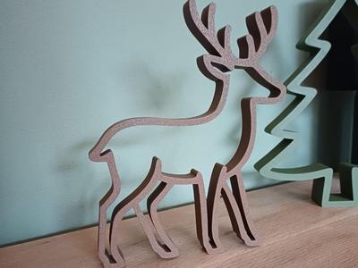 Modern Minimalist Reindeer