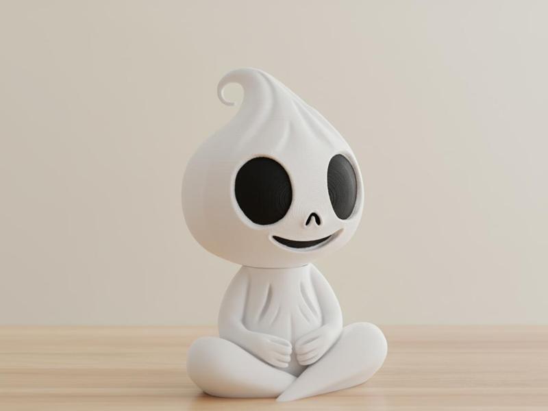 Sitting Cute Ghost