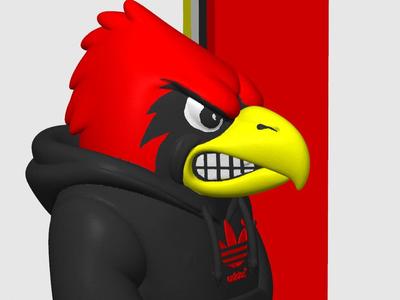 Urban Louisville Cardinal Mascot