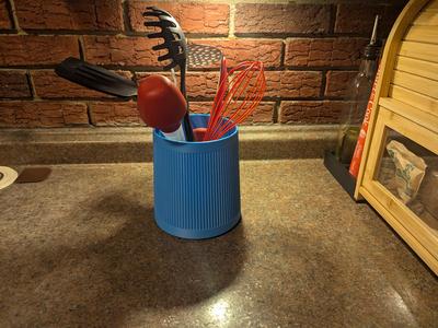 Utensil Holder - Tapered and Fluted