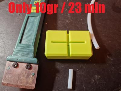 PTFE cutter using Bambulab scraper