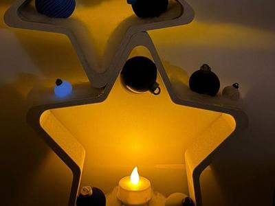 Decorative Stars with Tealight Holders