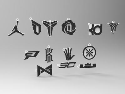NBA Players Logo Keychain