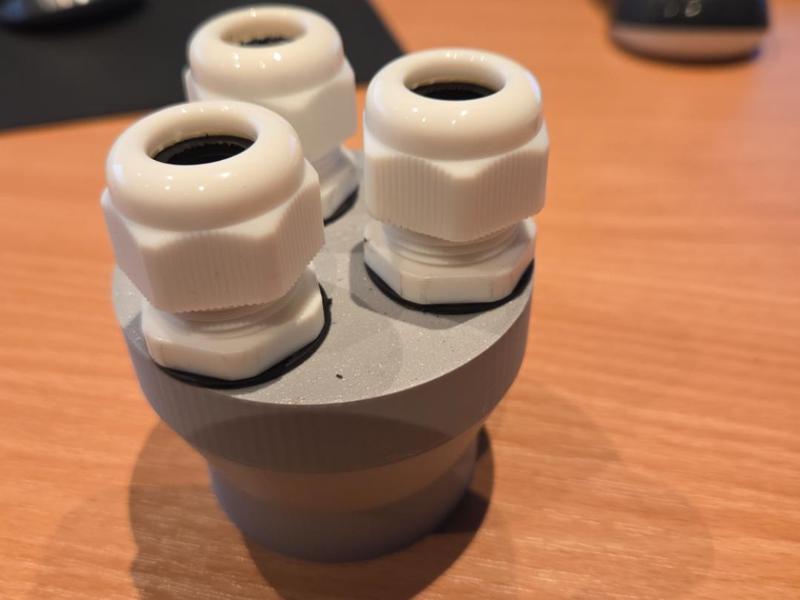 50mm Duct to 3No. 20mm Stuffing Gland