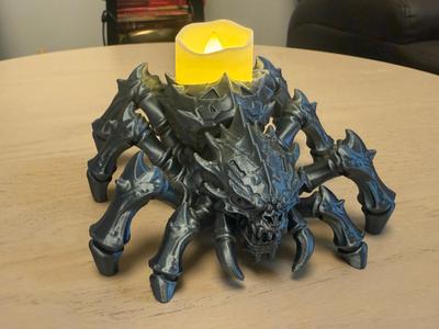 Halloween Monster Spider LED Candle Holder