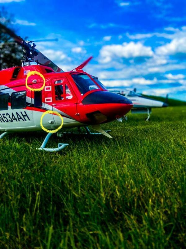 Bell 212,412, UH1 position lights