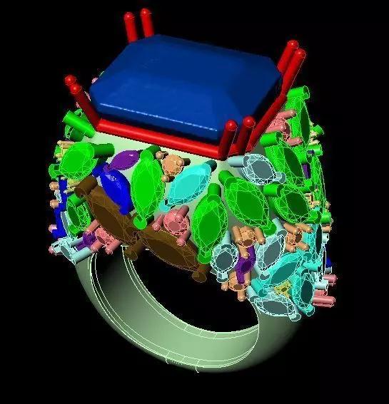 Tormaline Marquise Wedding Ring