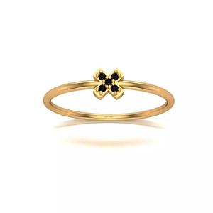 Jewelry gold ring with sapphires