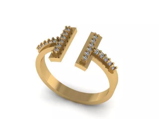 T Ring For Diamonds