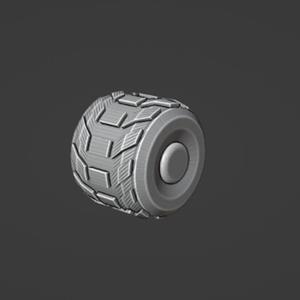 Gaslands 20mm Scale Rover Wheel STL – 3D Printable Off-Road Wheels for Tabletop Car Combat Games
