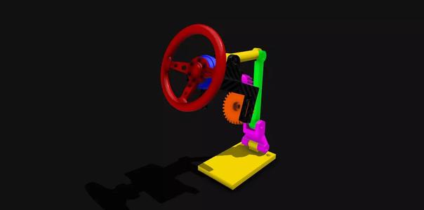 RC 1 10 Car Drift Steering Wheel with Servo