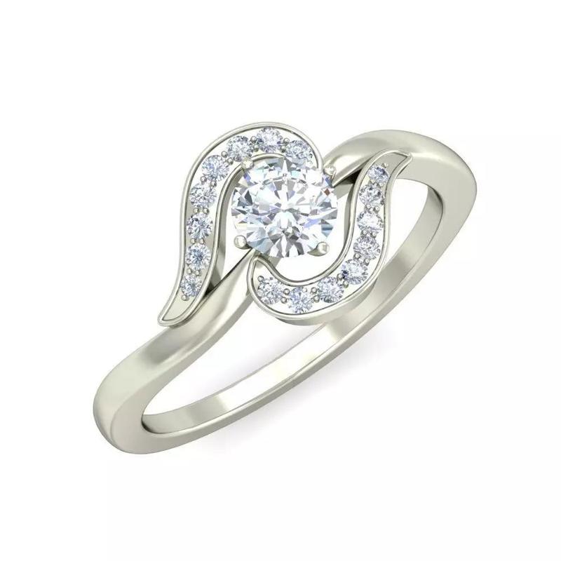 Timeless White Gold Engagement Ring