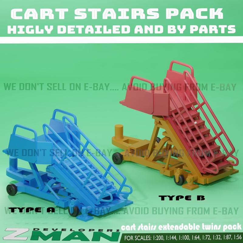 BOARDING STAIRS FOR AIRCRAFT (TWINS PACK)