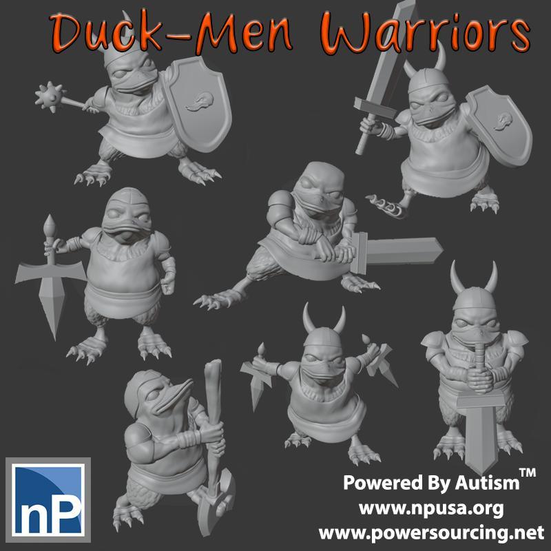 Fantasy Duck-Men Warriors
