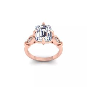 Woman Engagement Ring 3d Model and Render 28