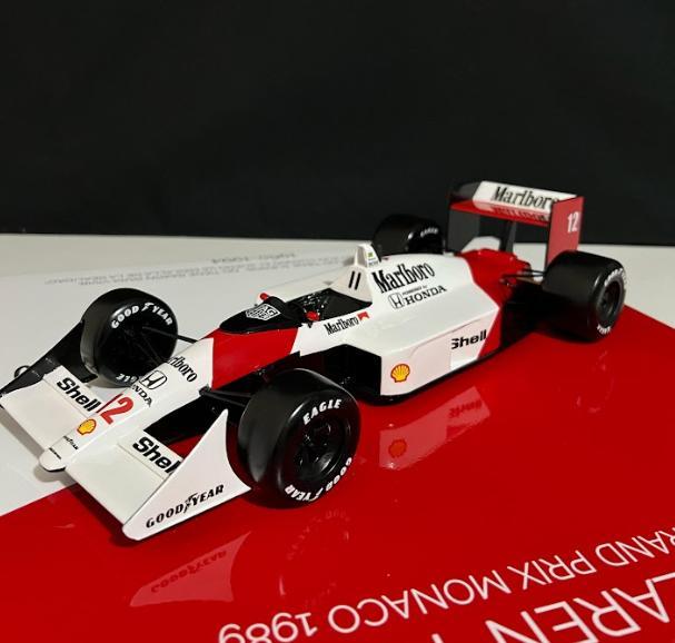 F1 CAR MCLaren MP4 / 4 1989 WITH DECALS -AYRTON SENNA 1:14