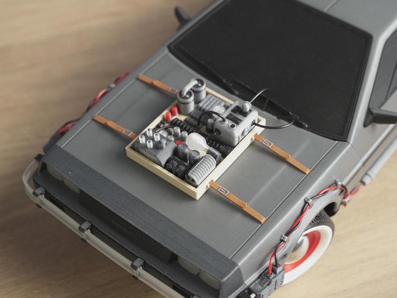 Hood box for DeLorean RC BTTF