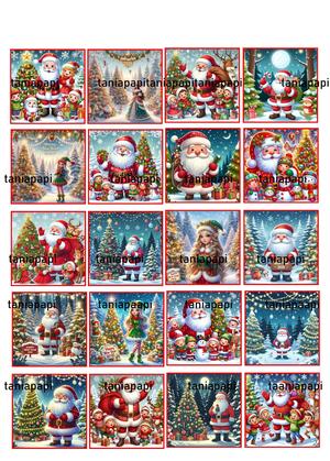 Christmas stickers-resolution 10656x14908 PDF