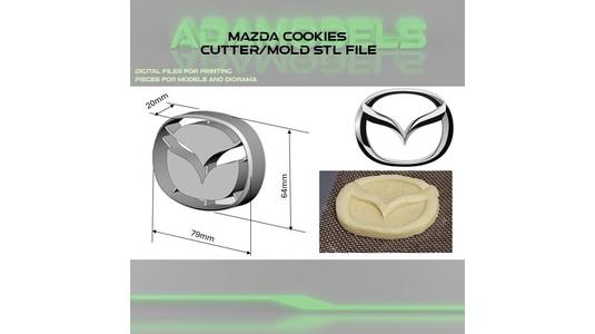 MAZDA COOKIES CUTTER/MOLD STL FILE