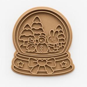 CHRISTMAS BALL COOKIE CUTTER