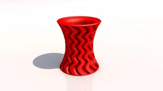 vaso a onde v2 3d print