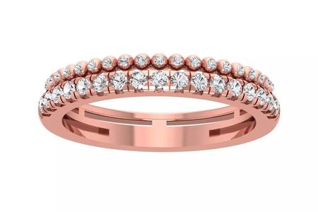 Women Wedding Double Band Ring