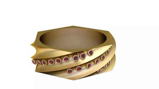 PRECIOUS DESIGN RING 3D PRINTABLE MODEL