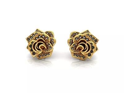0211 - Delicate Rose Ear rings for Women
