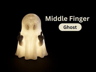 Middle Finger Ghost (LED Tea Light Compatible)