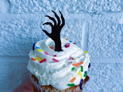 Spooky Hand Cupcake Topper