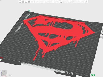 Superman drip Bambu Door Cover/Logo