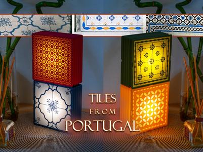 Tiles from Portugal (Wall, Desk or Stackable Lamp)