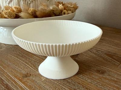 Ribbed Decorative Bowl, Fruit Container, Storage
