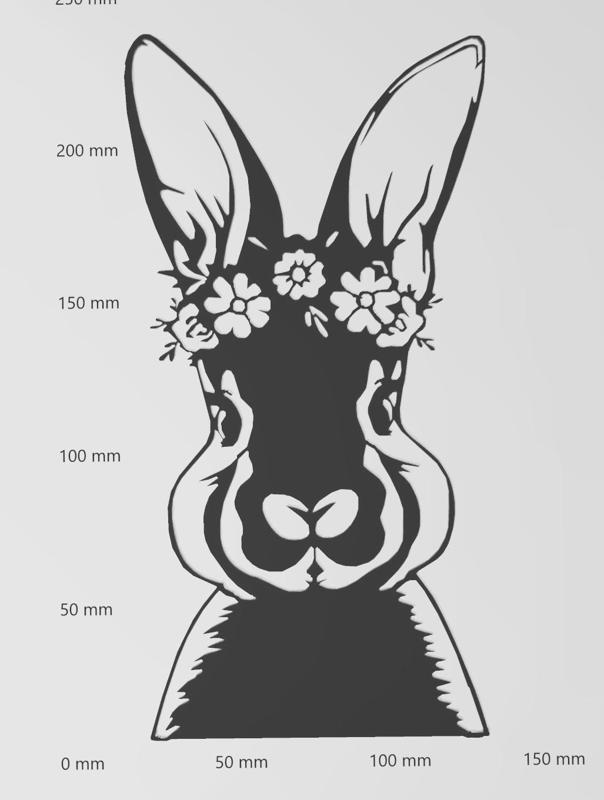 Wandtattoo Osterhase 2