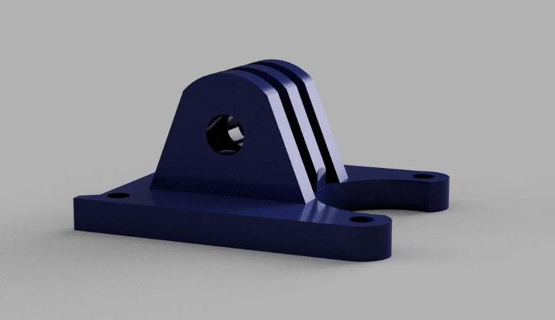 Action Cam 3-Prong FPV Mount v2 (For Apex 4" Ready To Sky)