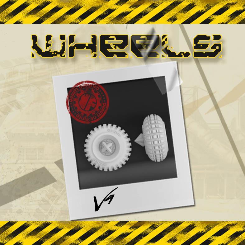 Gaslands  wheels 1/64 KAVANFACTORY V4