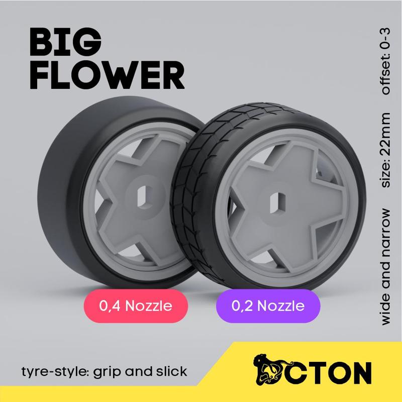 Big Flower - 22mm Wheel - Multi-offset
