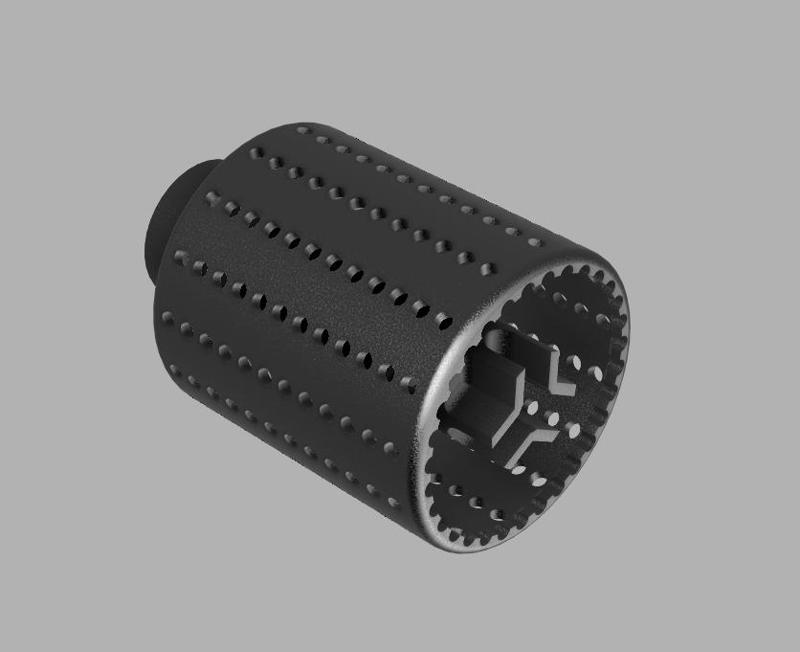 Lantac Durshlag / Drushlag Muzzle Brake & Flash hider - M14x1 CCW