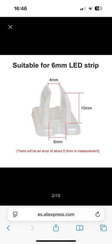 Neon LED Strip Light Bracket/Support