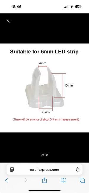 Neon LED Strip Light Bracket/Support