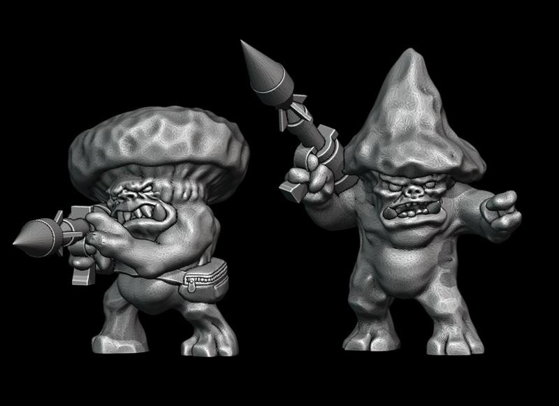 Shroomanoids with RPGs