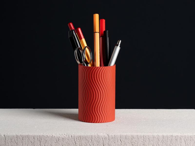 Wavy Pencil Holder (vase mode)