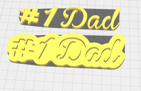 #1 dad two layers with base