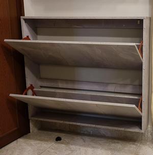 shoe rack hinge - single shelf with accesories