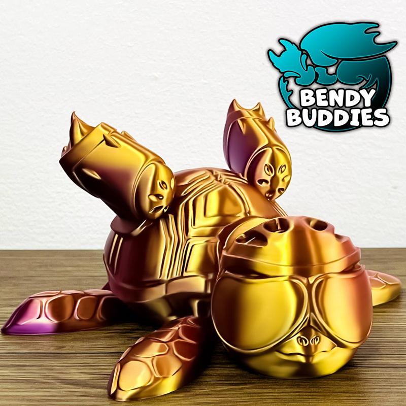 Speedle Turtle V2 / Tortoise Articulated / Print-in-Place Sea Creature / Cute Water Beast / Aqua Villager / Fantasy World Encounter