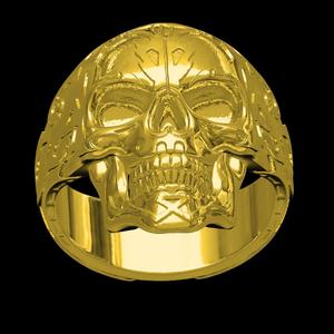 Skull Engraving Ring for Men