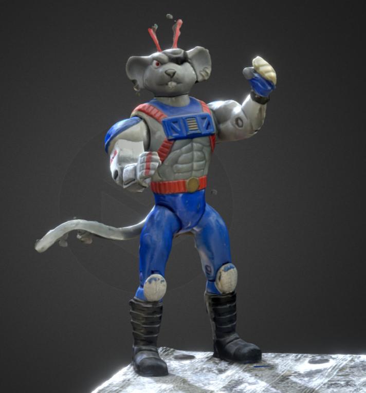 Modo Biker Mice From Mars Joinable action figure Articulable Vintage Action Figure